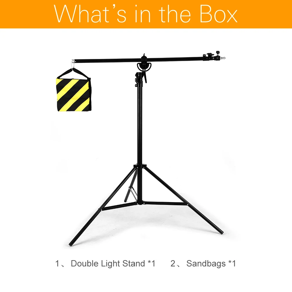 Регулируемый штатив из алюминия 126 дюйма 320 см|boom light stand|light standboom |