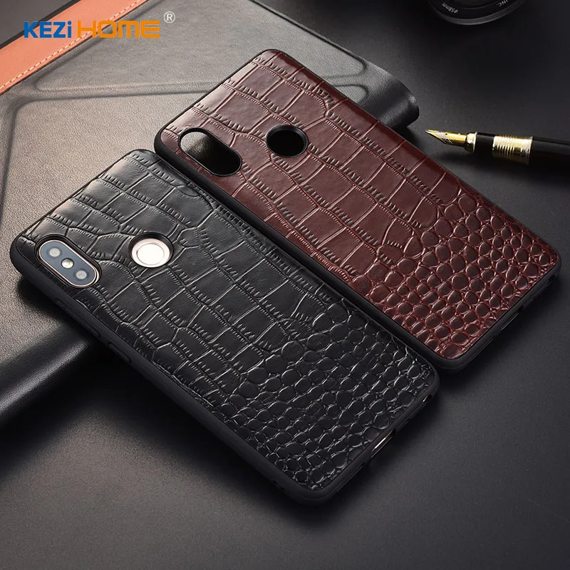 Чехол для Xiaomi Redmi Note 5 kezihome роскошный крокодил текстуры натуральная кожа задняя