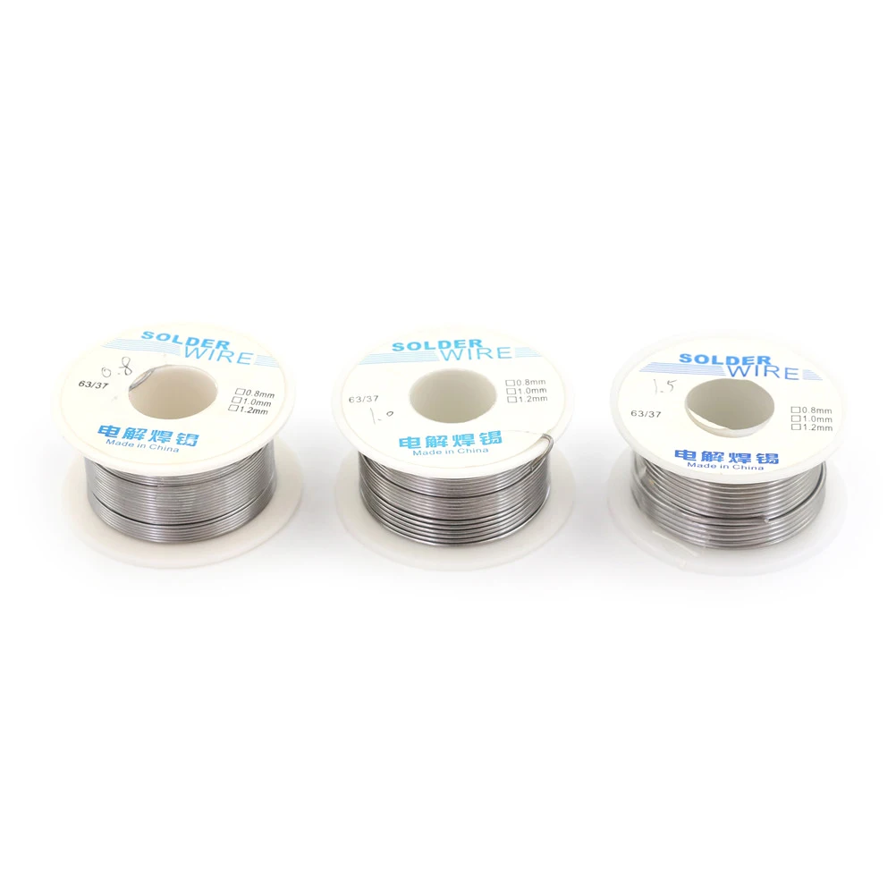 50g 0.8/1.0/1.2mm Electronic Soldering Tin Weld Solder Wire 63/37 Colophony Core Industrial Welding Wires