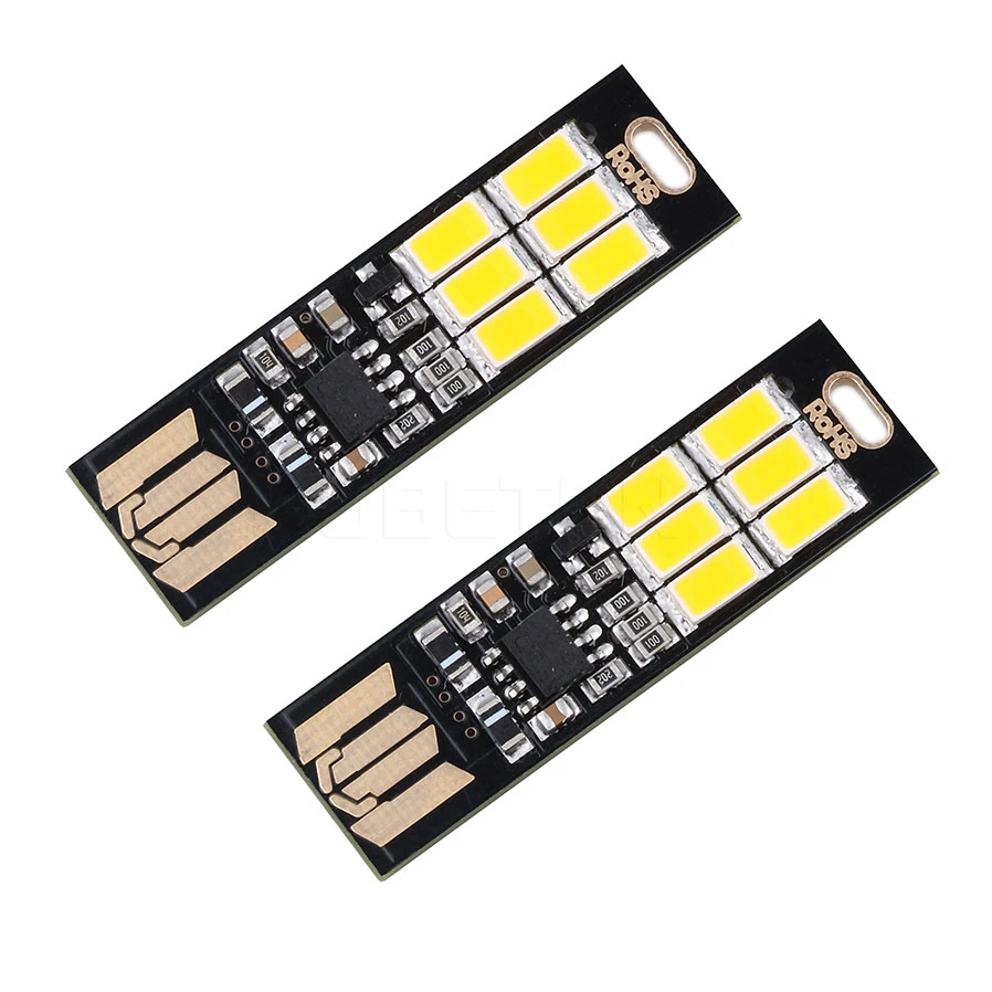 

6 LED Night Light 1pc Mini USB Lamp Bulb 1W 5V Portable Warm/white Light for Power Bank Computer Laptop