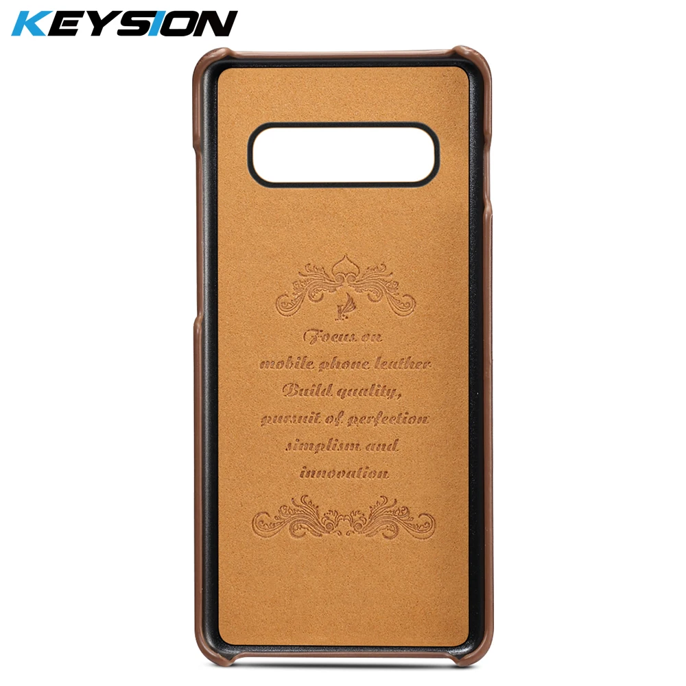 Чехол для телефона KEYSION Samsung Galaxy S10 + S10e кожаный роскошный винтажный кошелек с