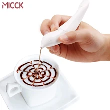 MICCK – stylo de dessin créatif oiseau café, outils de Barista de cuisine, Cappuccino café Latte Art café doseur peinture de fleurs