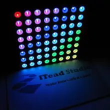 RGB LED матричный 60 мм 8*8 полный Цвет общий анод ca