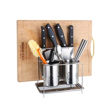 Hanging stainless steel chopstick cages reinforced spoons holder forks rack kitchen cutting board shelves cutlery organizer Hanging stainless steel chopstick cages reinforced spoons holder forks rack kitchen cutting board shelves cutlery organizer