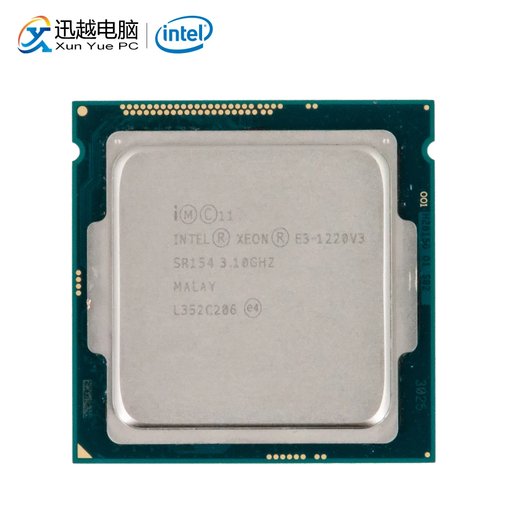 Intel Core E3-1220 V3 настольный процессор E3 1220 V3 четырехъядерный 3,1 ГГц 8 Мб L3 кэш LGA 1150 сервер используется процессор