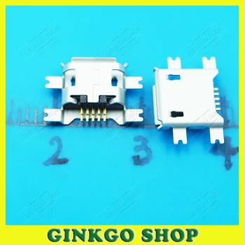 

100pcs/lot 5pins Micro USB Connector Tail Charging socket SMT for Repairing Digital Product Mobile Phone
