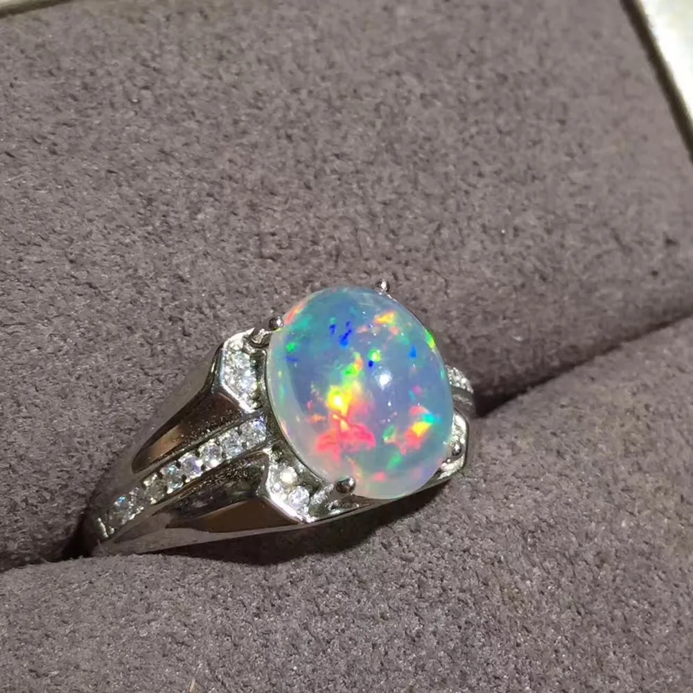 Free shipping Natural And Real Opal Ring 925 sterling silver Wholesales ...