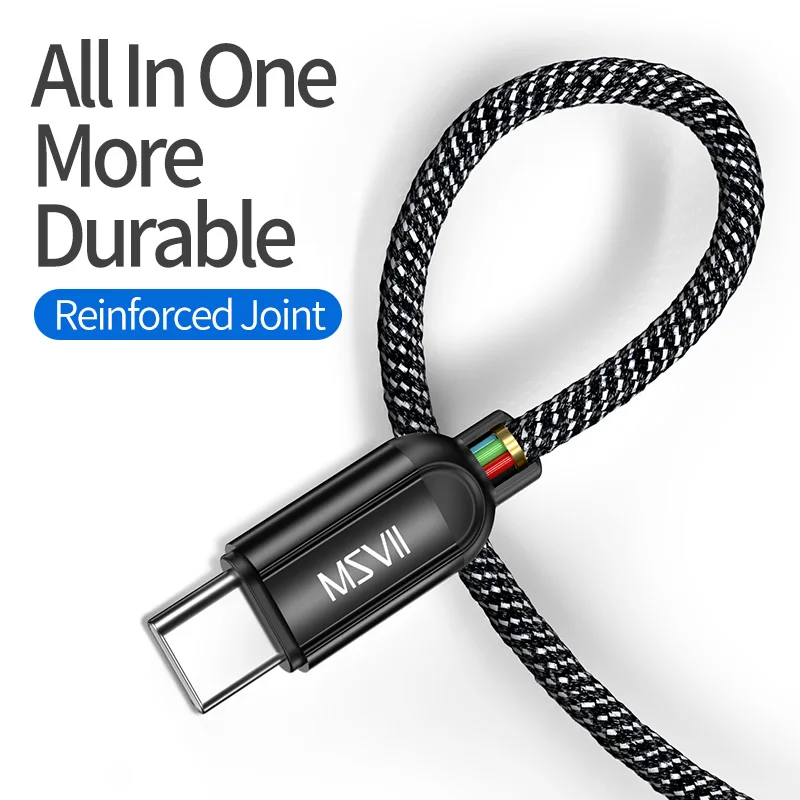Msvii USB кабель для быстрой зарядки и обновления usb type-C для samsung S9 S8 Note 8 9 кабель для передачи данных USBC type-c для телефонов Xiaomi Redmi