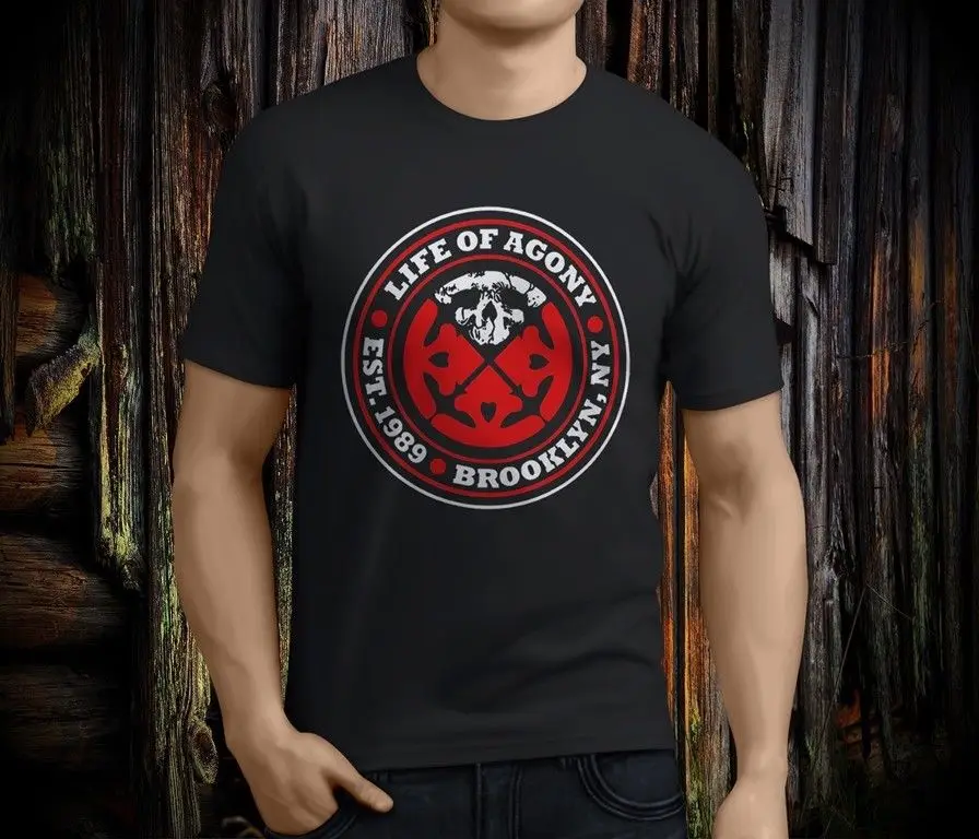 NewPopularLIFEOFAGONYRockAlternativeMetalMensBlackTshirtSizeS3XL.jpg