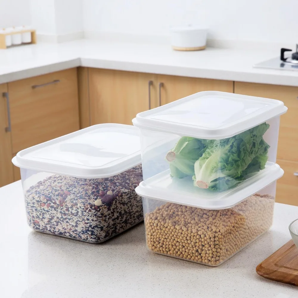 

Large Kitchen Food Storage Containers Tea Fruit Grain Food Storage Box Case Cereal Container Refrigerator Organizer Eco-Friendly