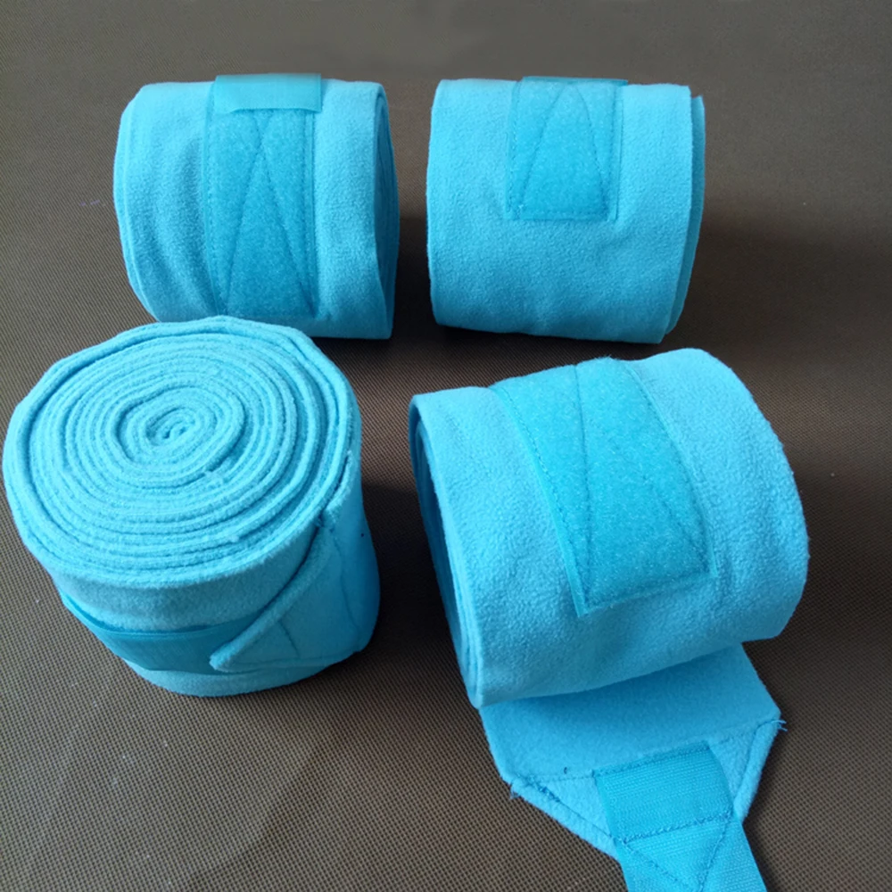 4 قطعة/الوحدة لينة فلنلت الحصان يغطي الرجل حامي ركوب معدات الفروسية سباق الخيل ممارسة الأحذية الحصان داعم A