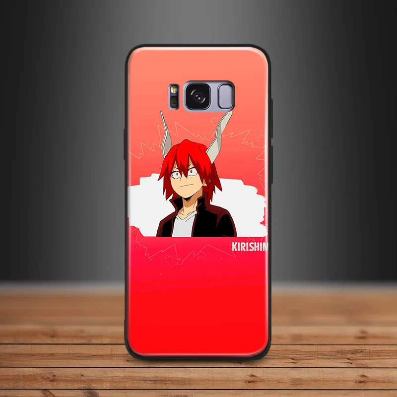 

Boku no Hero Academia Eijiro Kirishima coque Soft Silicone Phone Case Shell Cover For Samsung S7 Edge S8 S9 Plus Note 8 9