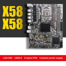 Brand New HUANAN X58 motherboard USB3.0 X58 LGA1366 motherboard for Xeon X5670 X5650 DDR3 2 channels tested before shipping