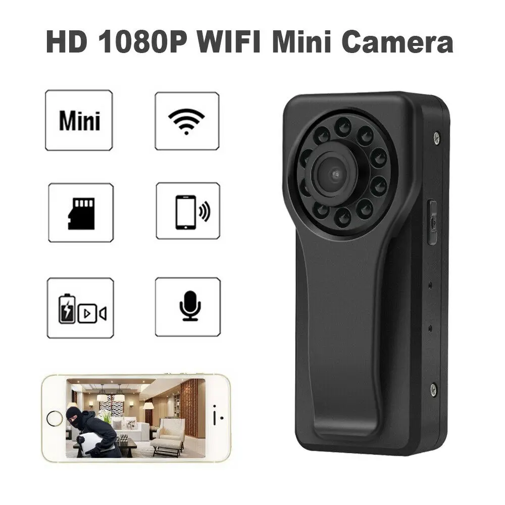 

BOBLOV Mini DV Camara de filmar ocultas 1080P Infrared Night Vision wifi Mini Camcorder with 170 degree detective mini filmadora