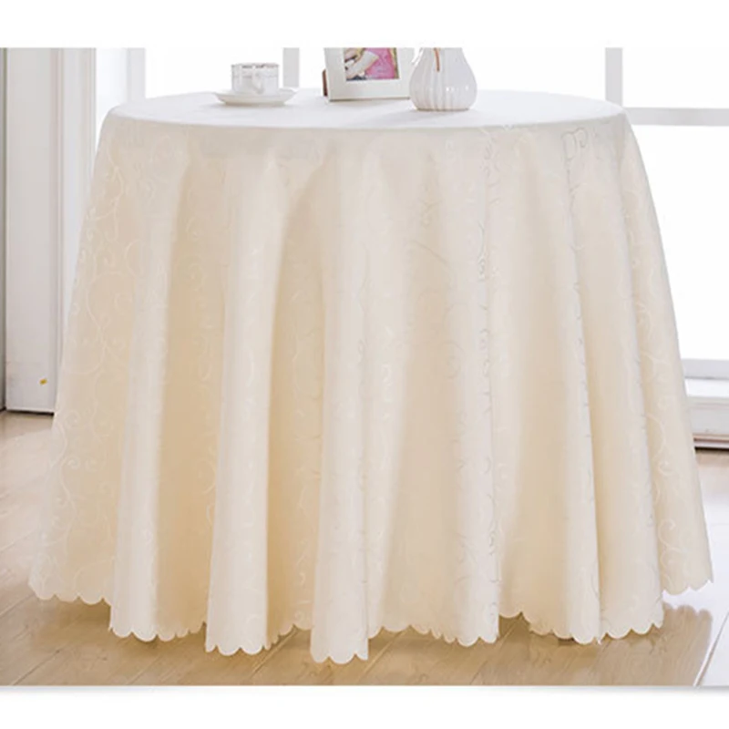  Jacquard Printed Floral Tablecloth Round Table Cloth Restaurant Hotel Table Cover Event Banquet Tab