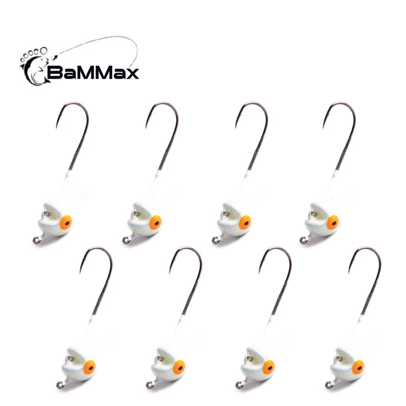 Bammax الصيد هوك 5 قطعة 1.9g 2.8 سنتيمتر طعم سمك هوك ل لينة دودة إغراء الطعم كرنك الرصاص تهزهز الكارب القفز السنانير معدات الصيد