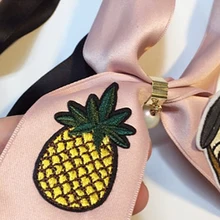 Женский вышитый маленький шарф с фальшивым воротником бабочка с жемчужиной украшение модная лента Универсальный Поддельный Воротник Маленький шарф