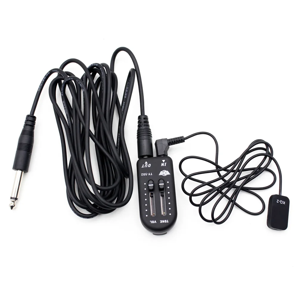 

Guitar Accessories Guitar Pickup Piezo Contact Pickup Transducer with Volume Controller Tuner for Violin Banjo Mandolin Ukulele