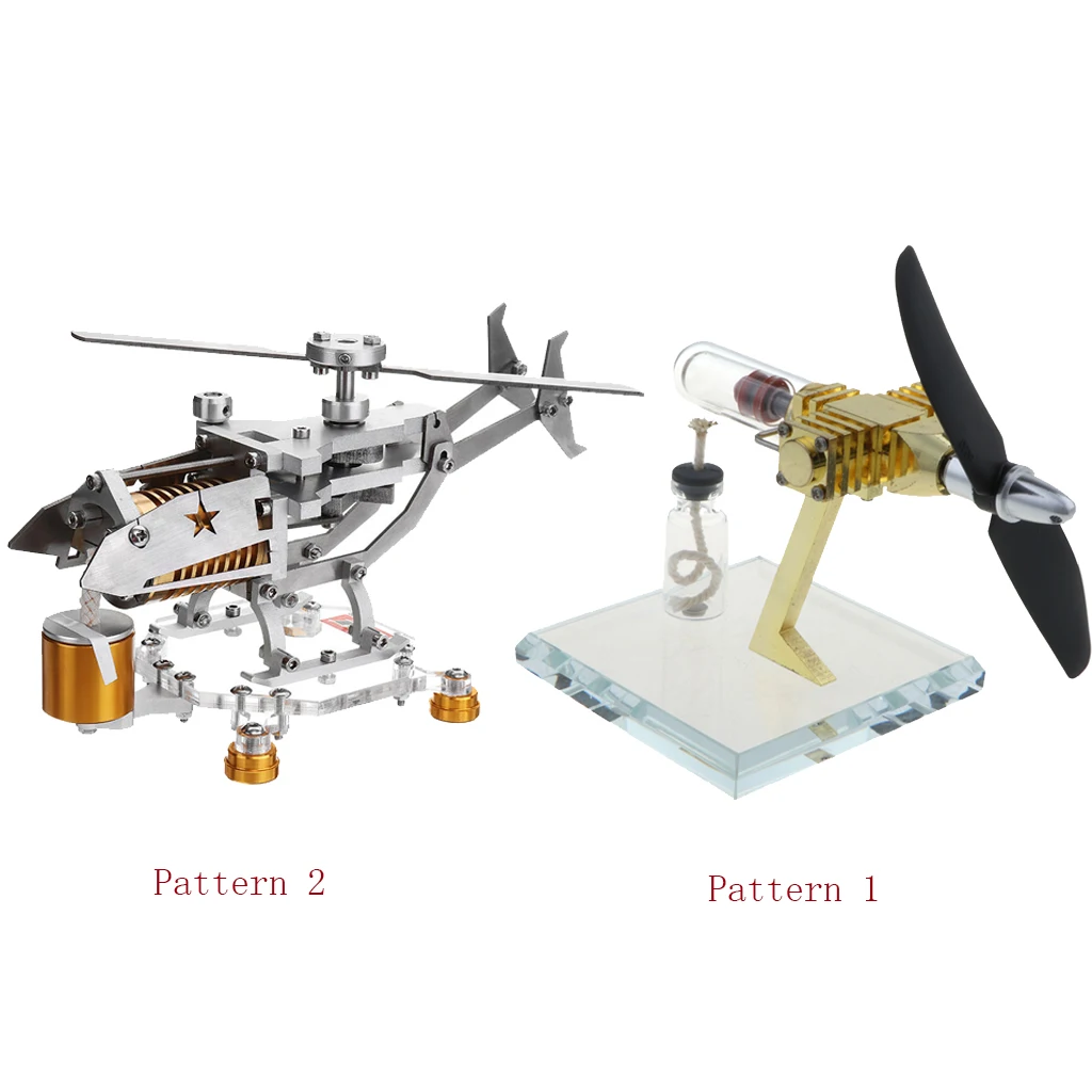 

2 Sets Airplane Propeller Stirling Engine Model Generator Physical Motor Power Steam Heat Educational Toy