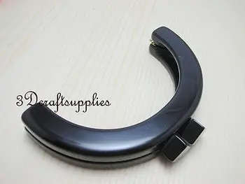 

Purse frame 5 inch x 2 3/4 inch ( 12.5 cm x 9.5 cm ) black Acrylic Resin C33