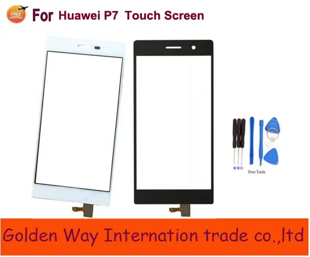 

5pcs Tested LCD Touch Screen Digitizer For Huawei P7 Touch Screen Front Glass Sensor Digitizer Replacement