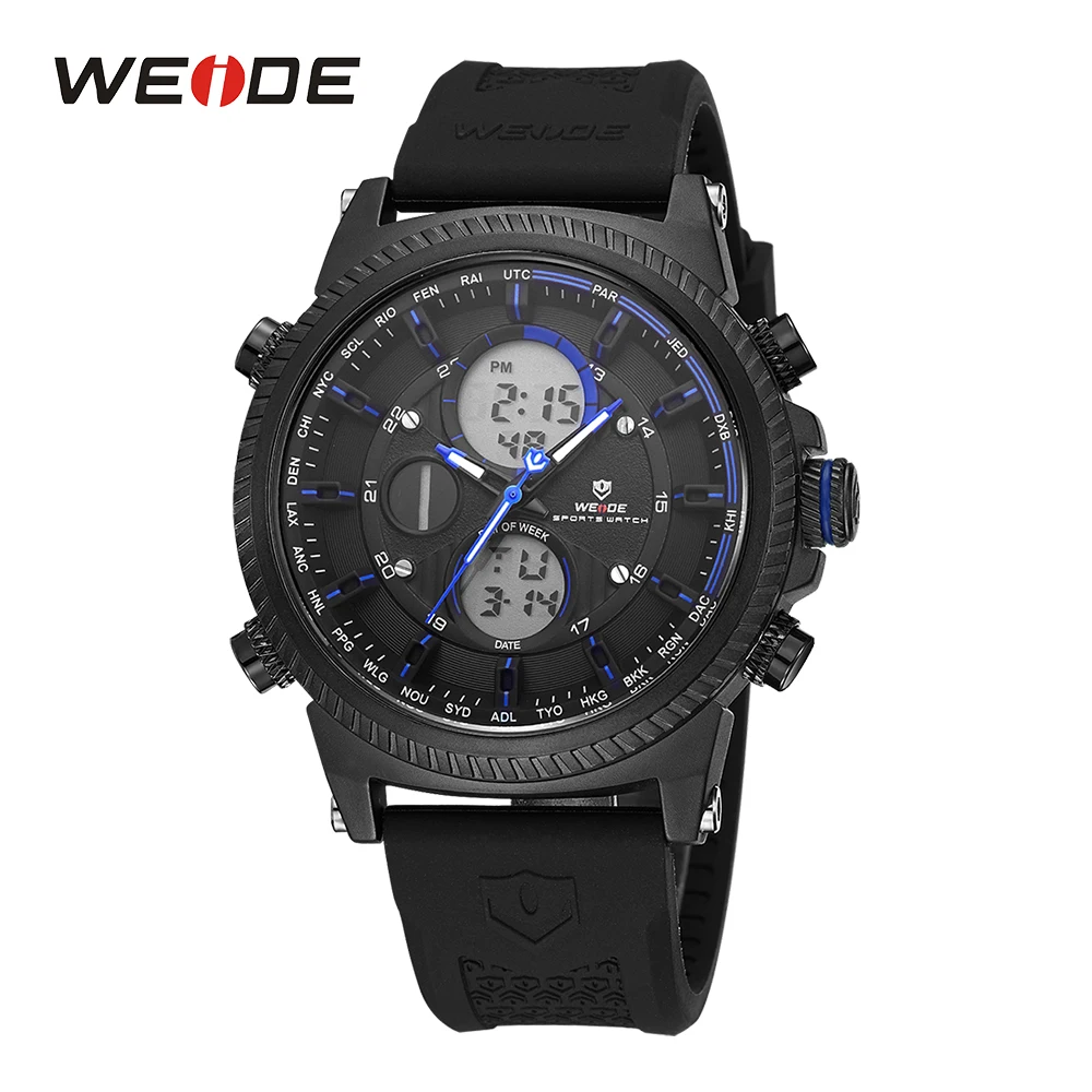 

WEIDE Sport Watch Digital Date Day Quartz Stopwatch Alarm Silicone Band Military Wristwatch Clock Miesten kellot bayan kol saat