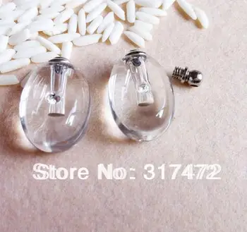 

Glass Vial Pendant Perfume Botltle Screw Cap (many color can choose)