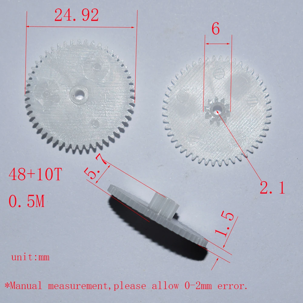 

10/100 шт. 48 + 10T 0,5 M 2,1 мм отверстие пластиковая Шестерня Радиоуправляемый автомобиль самолёт Робот детские игрушки для мальчиков diy Детские аксессуары Монтессори GP48102B