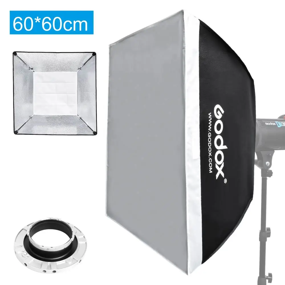 

Godox 24" x 24" / 60 x 60cm Studio Softbox w/ Multiblitz Varilux Mount Speedring