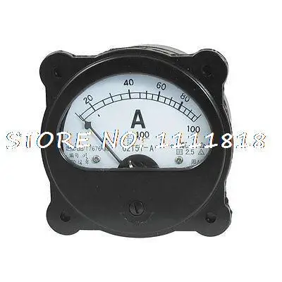 Class 2.5 AC 0-100A Screw Mounted Amperemeter Panel Meter Gauge Black | Инструменты