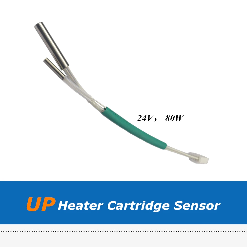

1pc UP 3D Printer Parts 24V 80W Thermocouple Heater Cartridge Sensor Cable