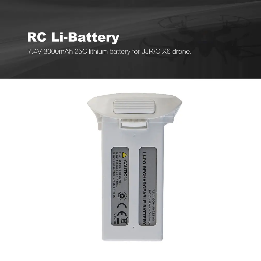 RC Li-battery 7,4 V 3000mAh 25C литиевая батарея аккумуляторная батарея для JJR/C X6 RC Дрон RC игрушки RC Дрон запасные части