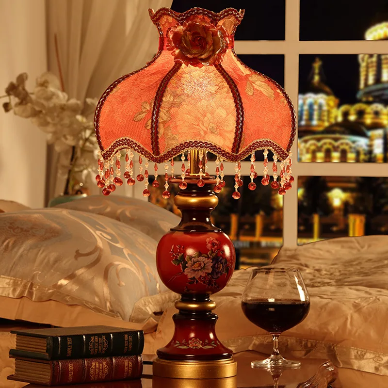 TUDA 30X50 см, американский стиль, резиновая коричневая настольная лампа в форме тыквы, Ретро стиль, Винтажная настольная лампа для спальни, гостиной