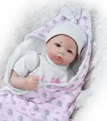 Супер милый силиконовый Reborn Baby Lifelike малыш Bonecas 50 см малыш oyuncak bebek кукла Bebe Reborn Девочка игрушки для детей Подарки