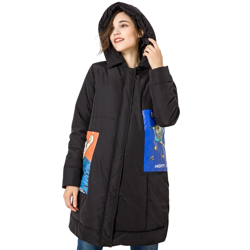 

Loveincolors Maternity Women Cute Astroboy Printing Warm Comfortable Coat Pregnant clothes