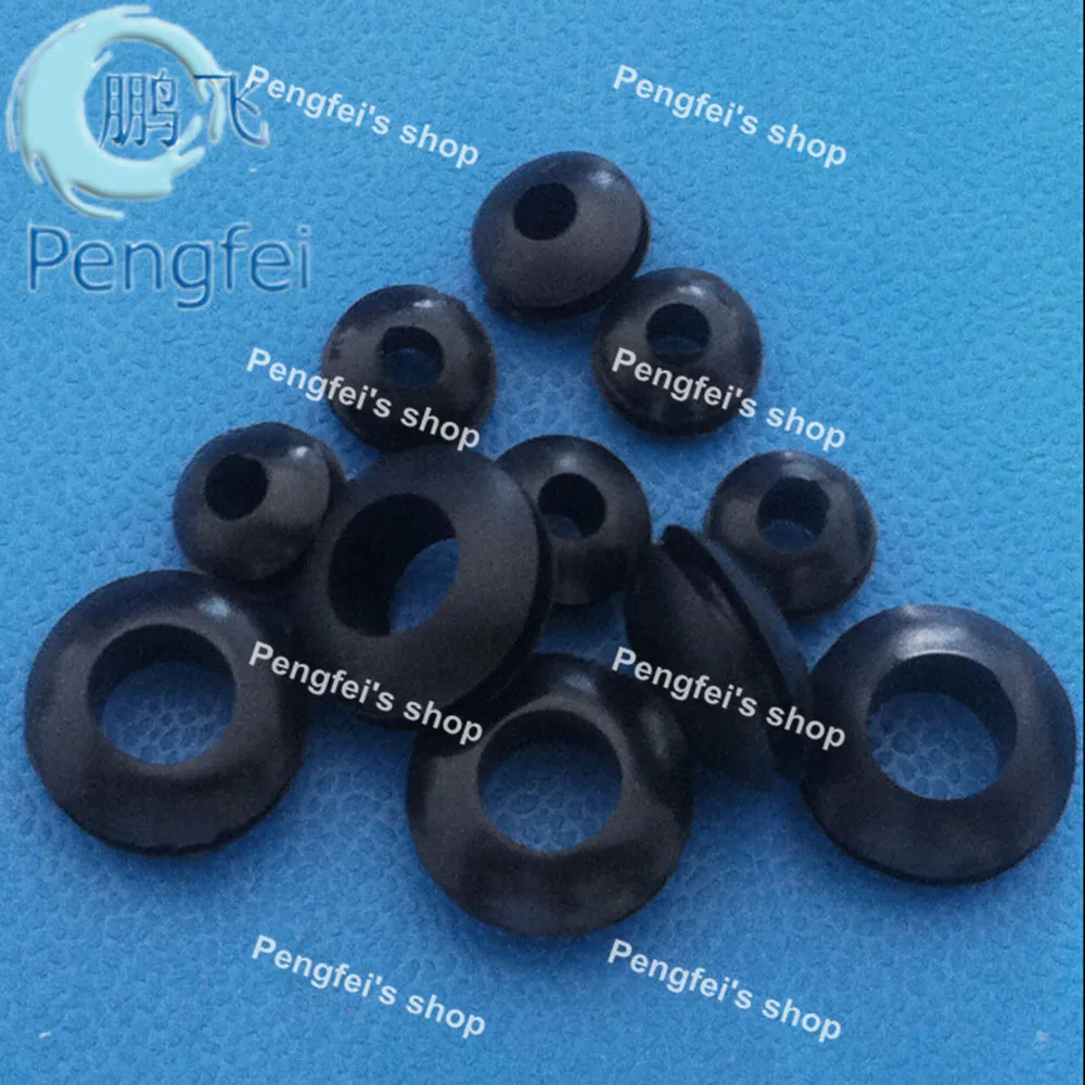 500PCS inner diameter 22mm black PVC grommets PVC cable protectorin Wiring Ducts from Home