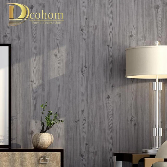 aliexpress com buy gray wood plank grain wallpaper roll distressed