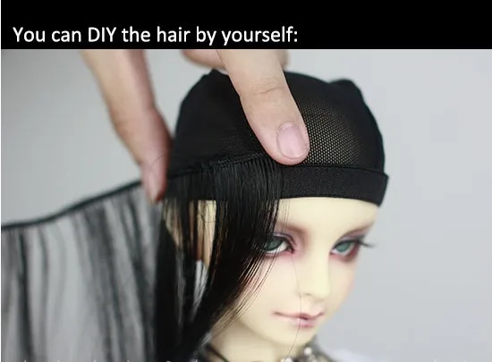 making a doll wig