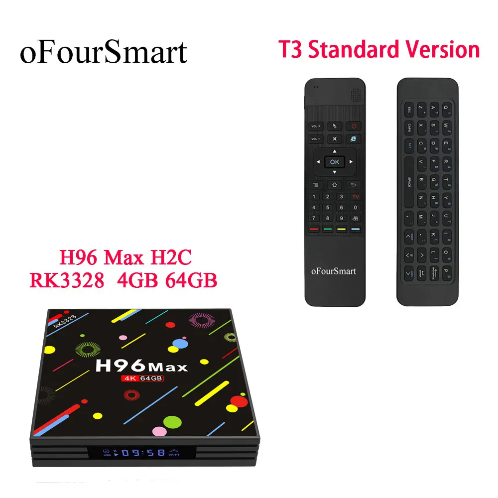 Smart Media Player H96 Max H2C RK3328 4K Android 7.1 TV Box Support 2
