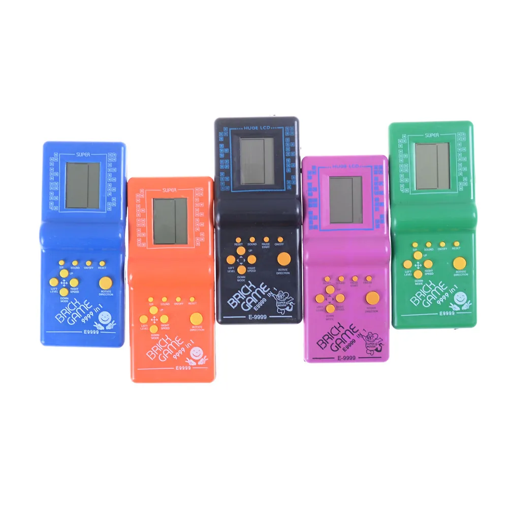 Горячая Распродажа Классическая портативная игровая машина Tetris Brick детская с