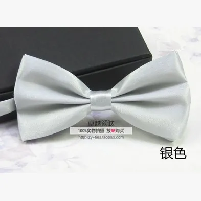 Silver Мужские галстуки, модные, смокинги, классические, смешанные, одноцветные, Бабочка, галстук-бабочка для свадьбы, вечеринки, галстук-бабочка, галстуки для мужчин, Gravata LD8006 - Цвет: Silver