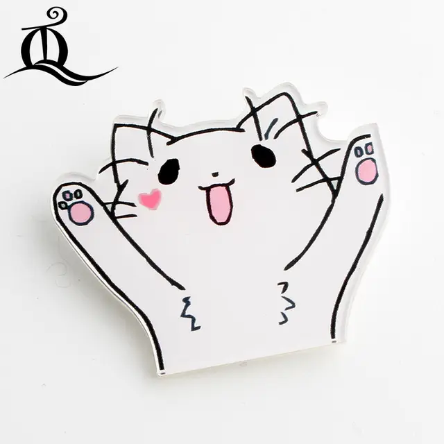 Big Eye Mix 1pc Shirt Cute Cartoon Brooch Acrylic Badge Pins Bag Pack Bag Decoration Fruit Animal Dog Cat Animal Brooch Badge67