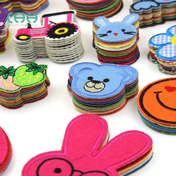 

Fabric Stickers Set Applique Embroidery Patch For Clothes Cartoon Stickers Set Children's Wear Stickers Clothing Pants Subsidies