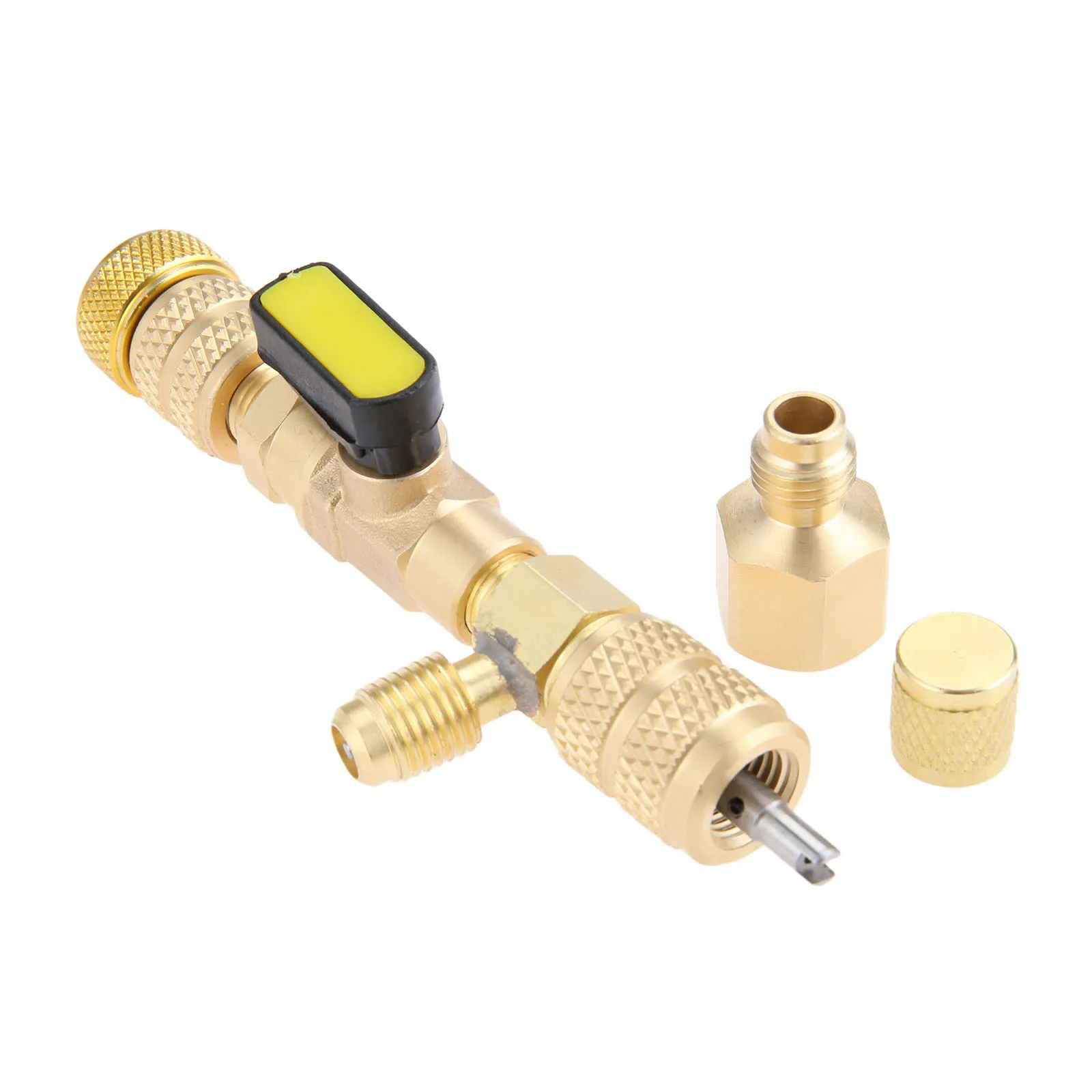 

1Pc R410A R22 Dual Size 1/4" And 5/16" SAE Port HVAC Valve Core Removal Installer Tool (No Gas Loss)