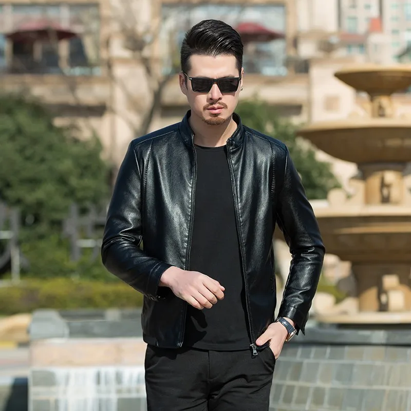 

new high quality 8XL 7XL 6XL plus size Men Leather Jacket Genuine Real skin Brand Black Male Bomber Motorcycle Biker Man's Coat