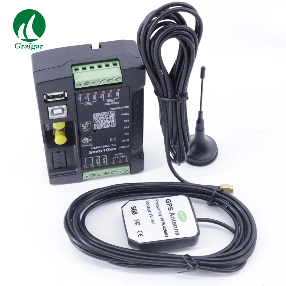 

CMM366A-3G Cloud Monitoring Communication Module Widely Power Supply: DC (8~35)V, Can Direct Use Genset Build-in Battery