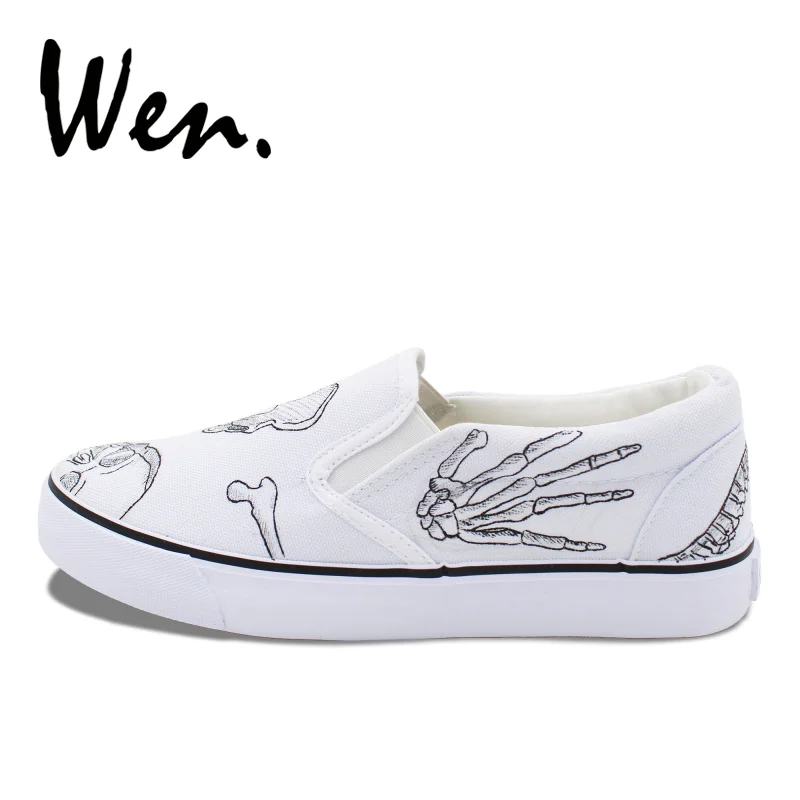 Pirateskull Slip On Canvas Upper Loafers Canvas Shoes for Women Fashion