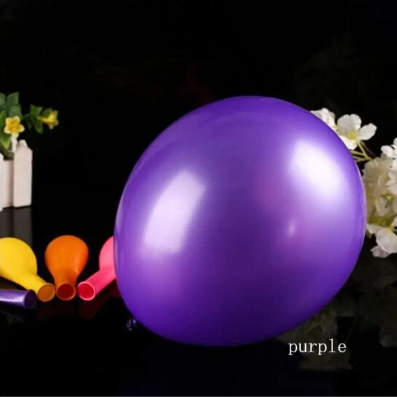 

Purple Balloon 50pcs/lot12 Inch Thicken Pearl Latex helium Ballon Happy Birthday Party Balloons Wedding Decorations Supplies