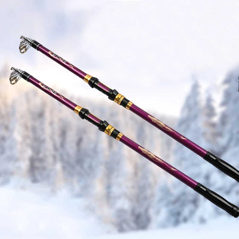 

Carbon Fiber 2.1-3.6m Spinning Fishing Rod canne a peche Ultra-light Lure Fishing Rod Superhard Telescopic Fishing Rod