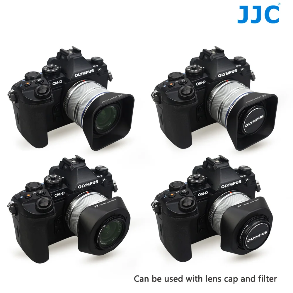 JJC квадратная бленда объектива для OLYMPUS M. ZUIKO DIGITAL 14-42 мм 1:3. 5-5,6 II/14-42 мм 1:3. 5-5,6 II R аксессуары для камеры Бленды